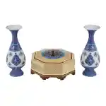 ست گلدان و شکلات خوری میناکاری - Image 2
