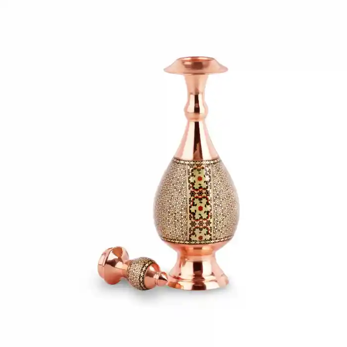 گلابدان مس و خاتم - تصویر 2